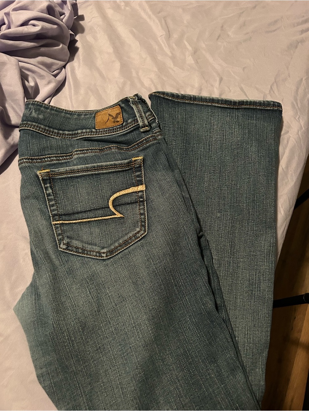 American Eagle Outfitters Women's Boot Cut Jeans - Light Blue